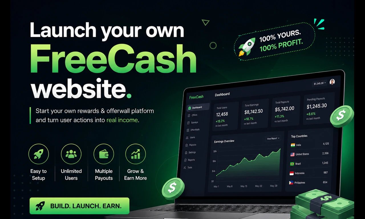 VibeCash — Premium GPT & Offerwall Platform | Rewards Website Script (bust-test) logo
